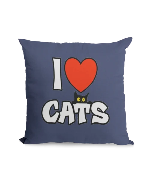 i love cats Void Cat Pillowcase for black cat lovers
