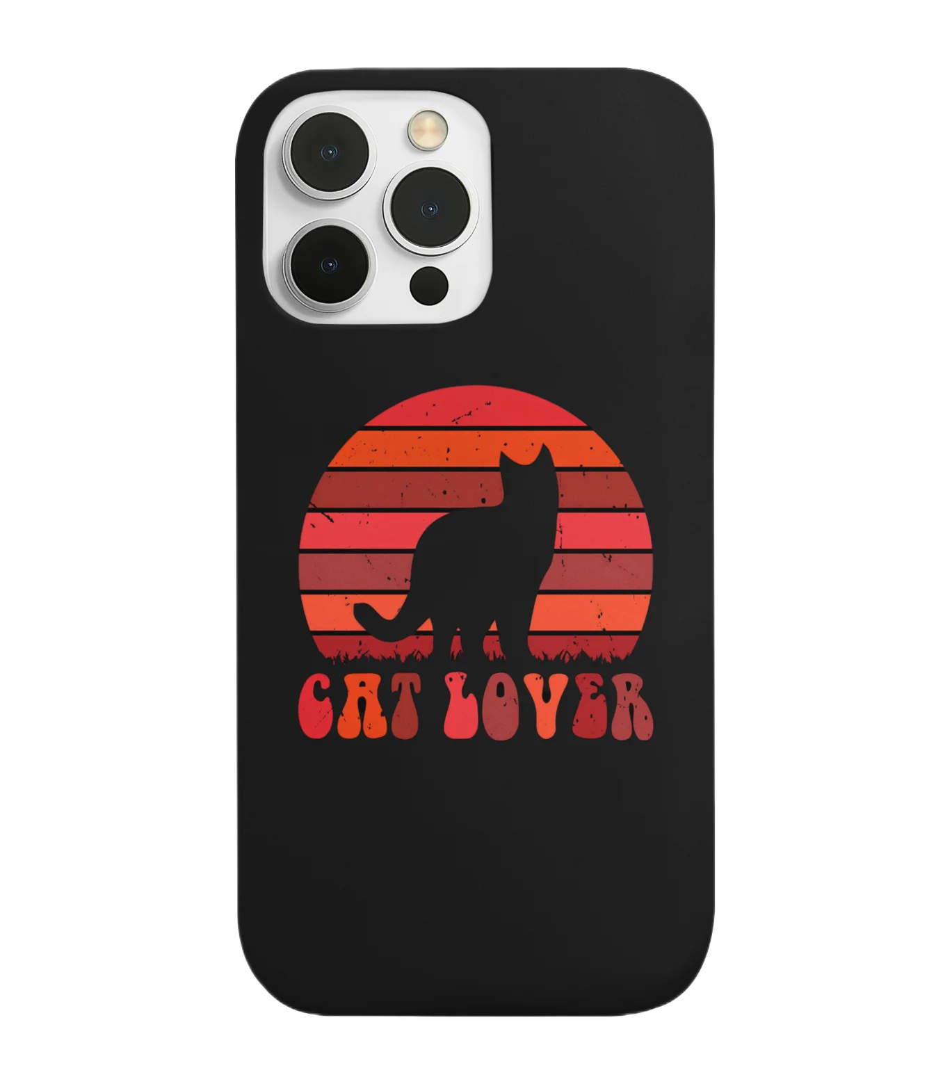 silicone tpu void cat lover phone case