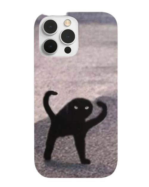 silicone tpu void cat lover phone case