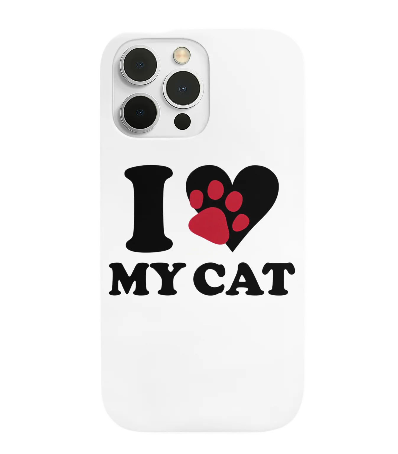 silicone tpu void cat lover phone case