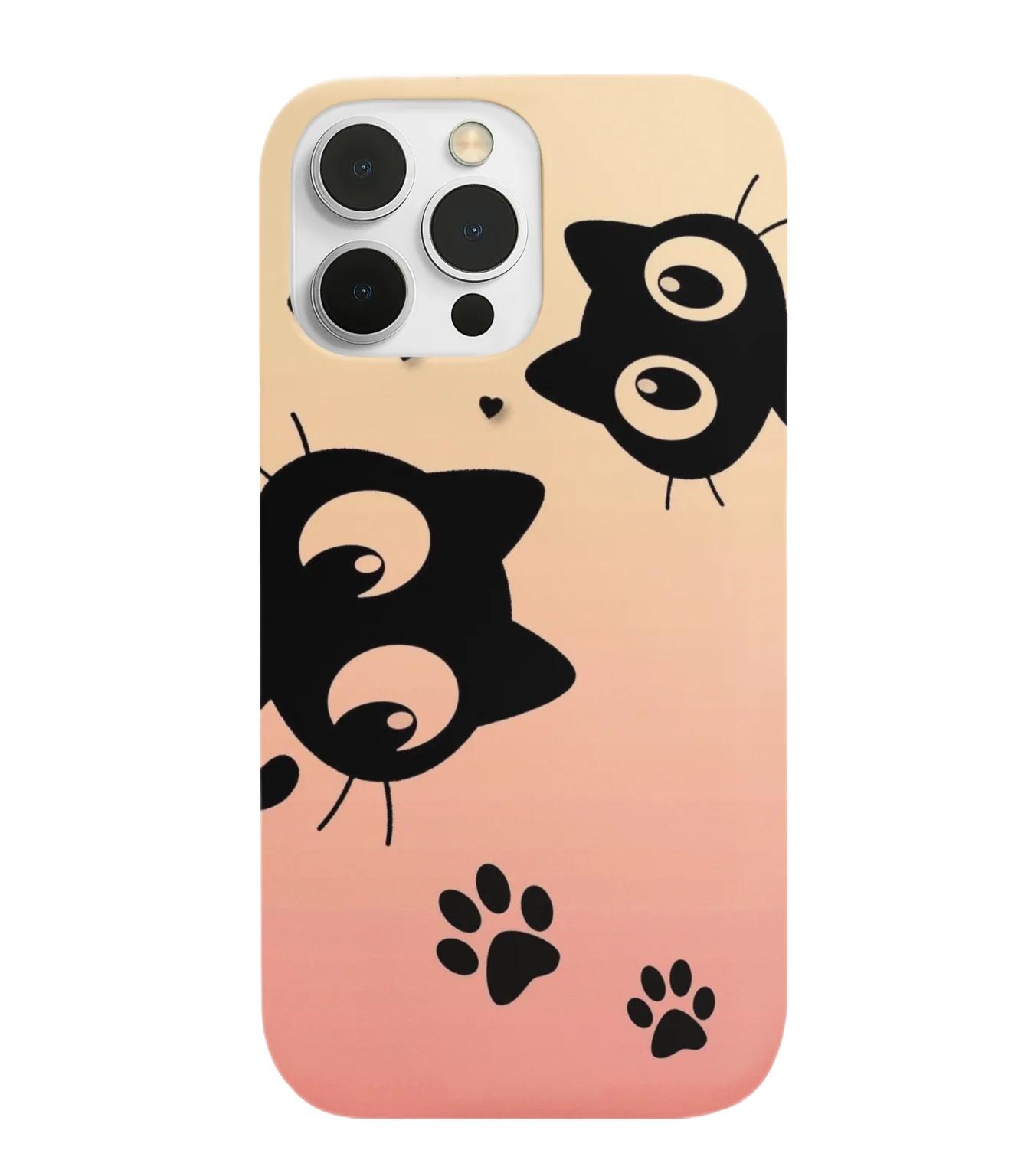 silicone tpu void cat lover phone case